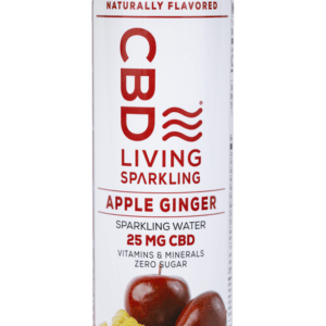 CBD Living Sparkling Water-Apple Ginger