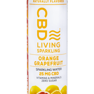 CBD Living Sparkling Water-Orange Grapefruit