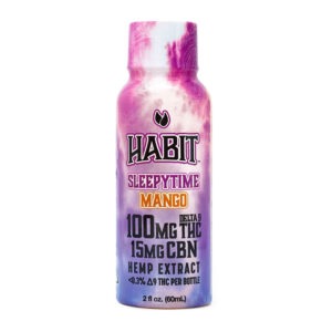 Habit Delta-9 THC Hemp Drink Mixers – Sleepytime Mango (100mg THC + 15mg CBN)